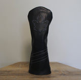 HEADCOVER - Black Maple - Genuine Leather Golf Headcover