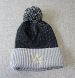 TOQUE - TWO-TONE POM POM