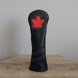 HEADCOVER - RED MAPLE - Genuine Leather Golf Headcover