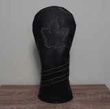 HEADCOVER - Black Maple - Genuine Leather Golf Headcover