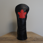 HEADCOVER - RED MAPLE - Genuine Leather Golf Headcover